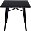 Table Haute Et Bar * | Meilleure Affaire Luzete Mesa Josephine Metal Negra Noir