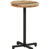 Table Haute Et Bar * | De Gros Happyshopping Table De Bistro Ronde O50 75 Cm Bois De Recuperation Massif